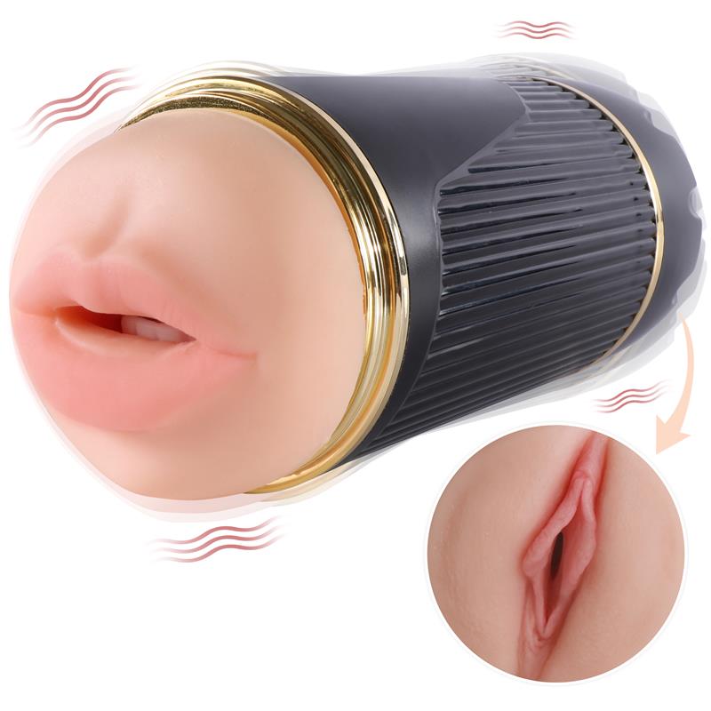 Juicy Lamour Tuplamiehinen Masturbaattori Vagina And Mouth Kay