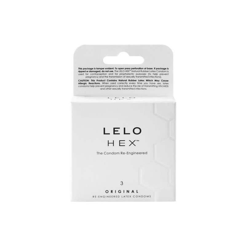 Lelo Hex Original -kondomit, 3 pakkaus