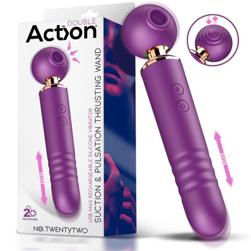 Action NO.TwentyTwo Klitoris Imukumi 3in1 Pulsaatiolla ja Työntövoimalla