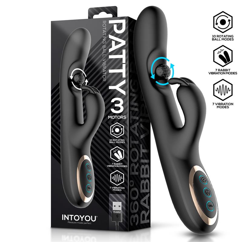Intoyou Patty -vibraattori pyörivällä pallolla