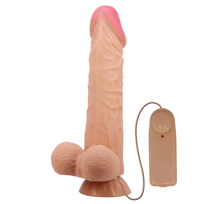 Baile Liukuva Iholla Värisevä Dildo Kaukosäädin 24CM