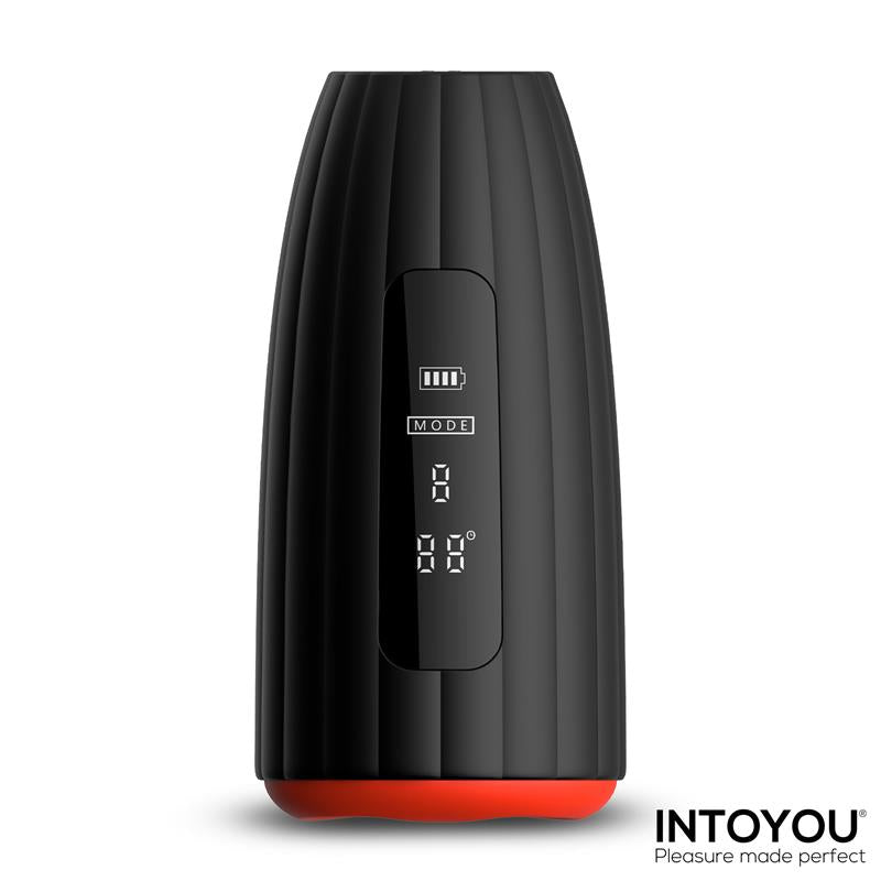 Intoyou Karter Advanced Masturbaattori, jossa on värinä, lämpö ja digitaalinen näyttö