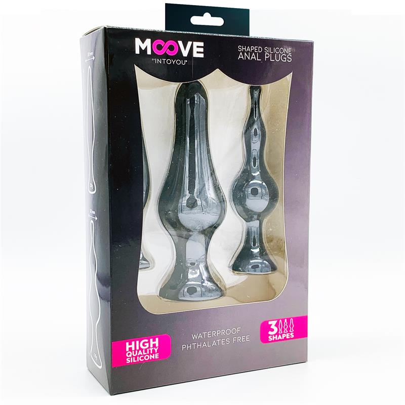 Moove 3 kpl anustappia musta