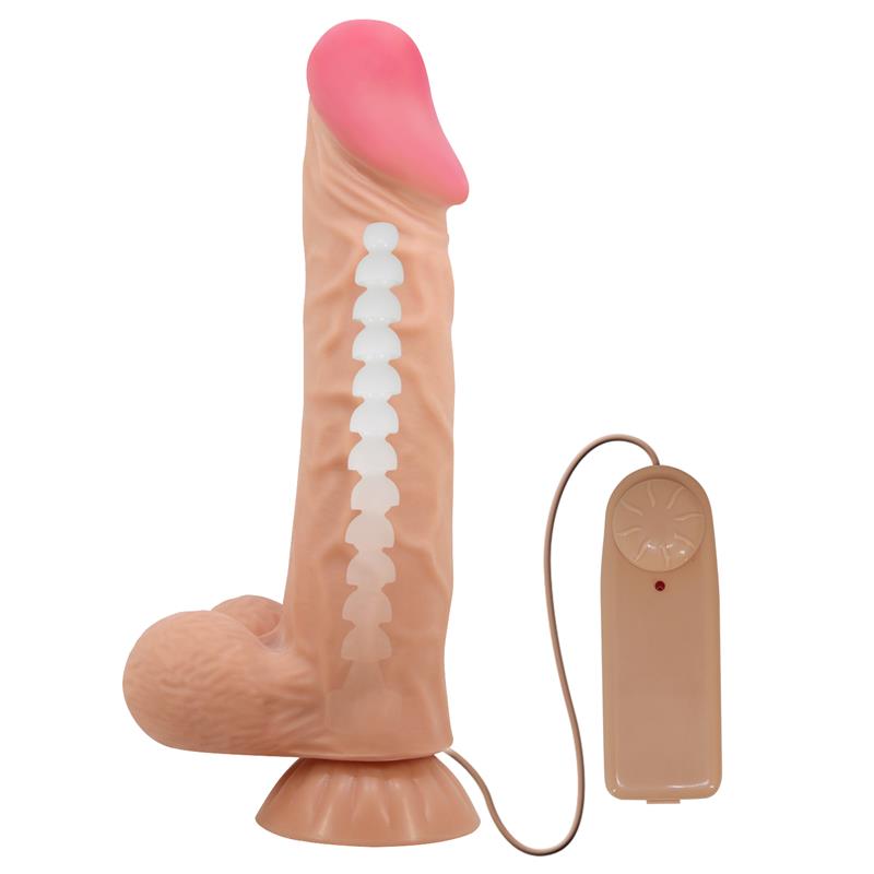 Baile Liukuva Iholla Värisevä Dildo Kaukosäädin 24CM