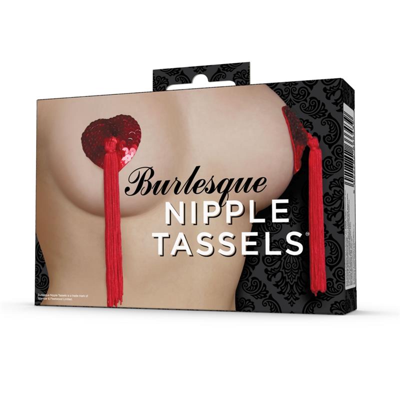 Burleskimaiset nännisuojat tupsuilla