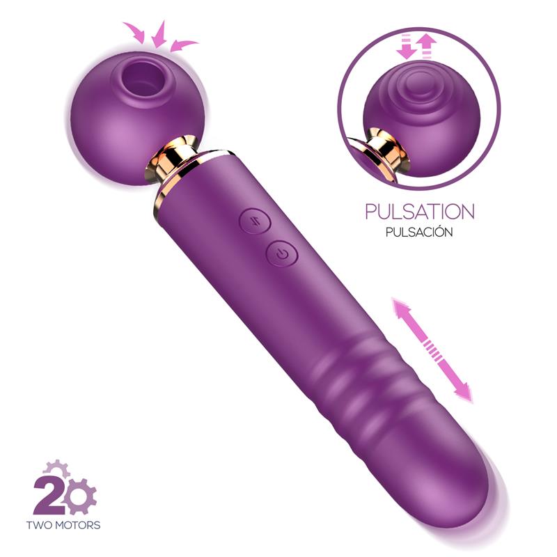 Action NO.TwentyTwo Klitoris Imukumi 3in1 Pulsaatiolla ja Työntövoimalla