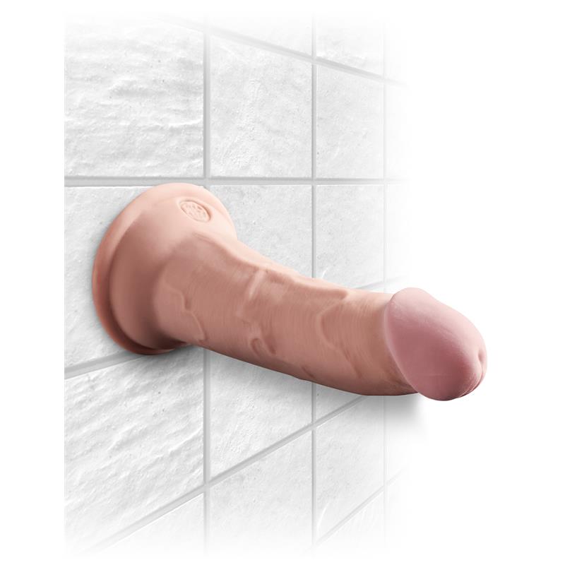 King Cock 3D Triple Density Dildo 15 cm Fleece