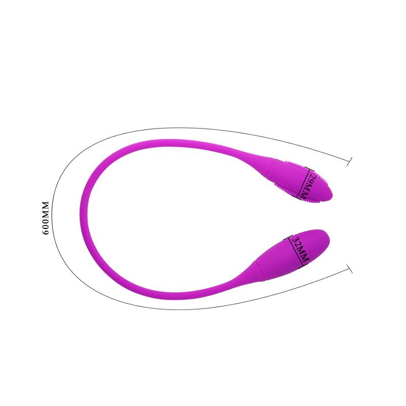Pretty Love -värähtelevät munat, käärmemäinen, violetti