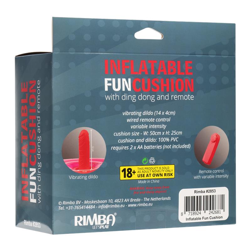Inflatable Fun Cushion With Vibrating Dildo And Remote Control