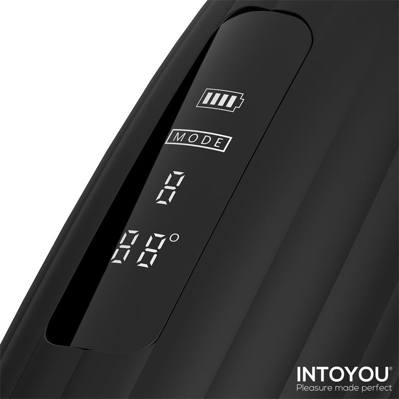 Intoyou Karter Advanced Masturbaattori, jossa on värinä, lämpö ja digitaalinen näyttö