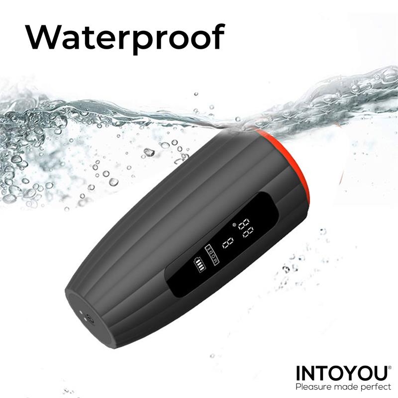 Intoyou Karter Advanced Masturbaattori, jossa on värinä, lämpö ja digitaalinen näyttö