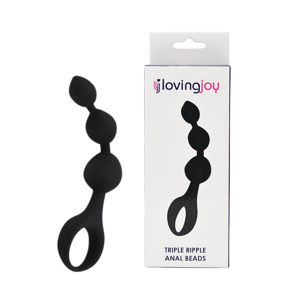 Loving Joy Triple Ripple -anaalihelmet - musta