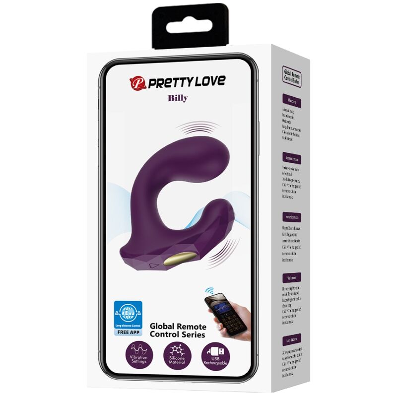 PRETTY LOVE - BILLY VIBRATION -KAUKOSÄÄTIMEN VIOLETTI ILMAINEN SOVELLUS