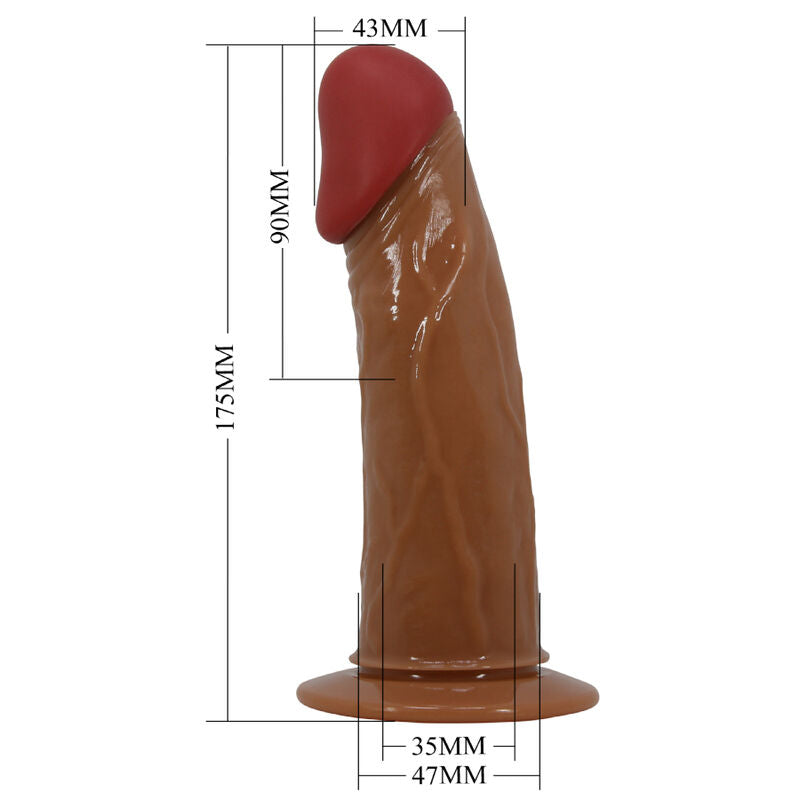 Prettylove -Harness Briefs Multi-Speed Vibration Dildo 17,5CM