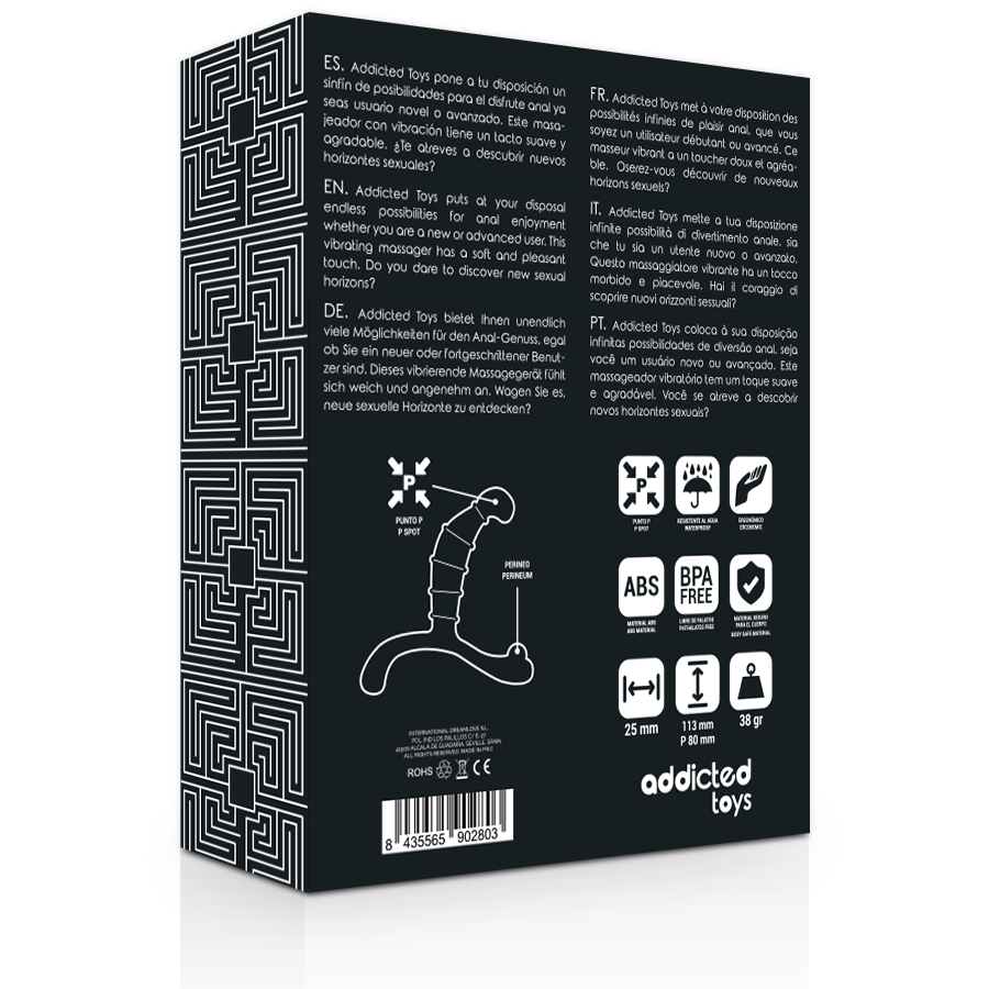 Addicted Toys - Eturauhasen Anaalinautinto Musta