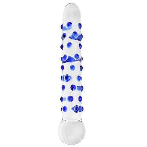 Spectrum Nubby -teksturoitu lasinen dildo