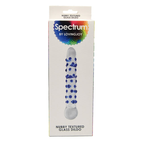 Spectrum Nubby -teksturoitu lasinen dildo