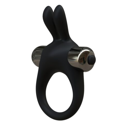 JoyRings Silikoninen Rabbit-värähtelevä penisrengas