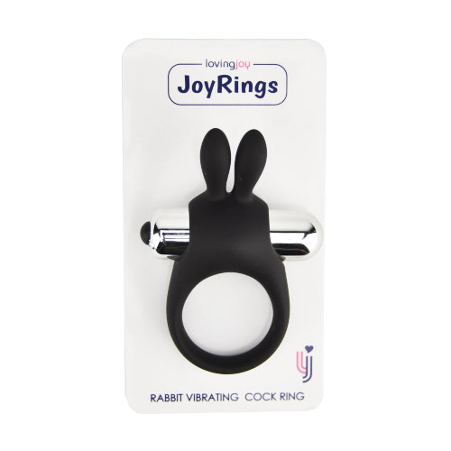 JoyRings Silikoninen Rabbit-värähtelevä penisrengas