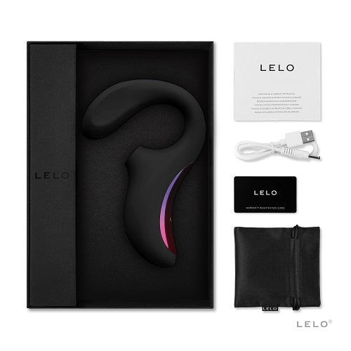 LELO Enigma Kaksoisstimulaatio Sonic-hierontalaite Musta