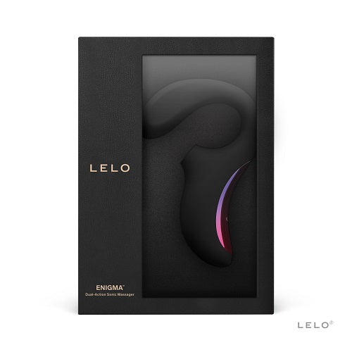 LELO Enigma Kaksoisstimulaatio Sonic-hierontalaite Musta